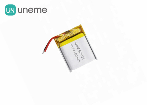 батарея 502025 3.7V 210mAh полимера лития 5.1*19.5*24mm изготовленная на заказ с CB IEC62133