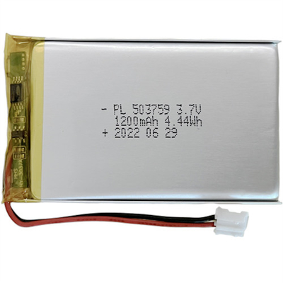 батарея 503759 полимера лития 3.7V 1200mAh перезаряжаемые для игрока Advisement
