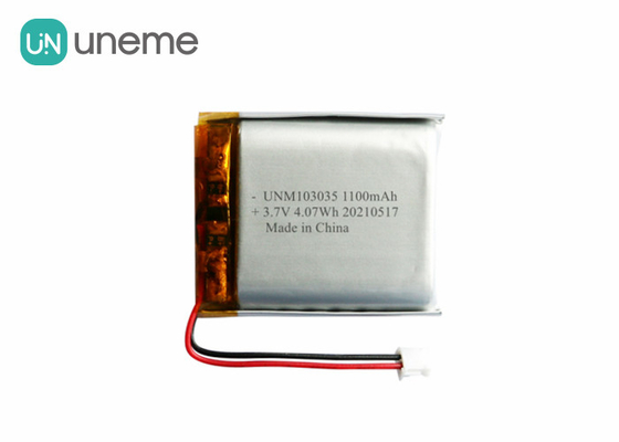 батарея полимера лития 3.7v 1100mah/батарея 103035 Lipo глубокого цикла перезаряжаемые